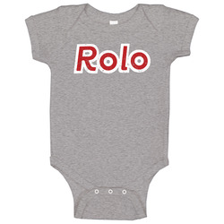 Rolo Logo Retro Candy Vintage Unisex Onesie Baby One Piece Rolo Logo Retro Candy Vintage Unisex Onesie Baby One Piece