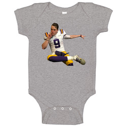 Joe Burrow Cigar Lsu Football Onesie Baby One Piece Joe Burrow Cigar Lsu Football Onesie Baby One Piece