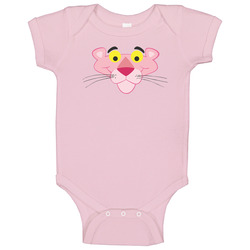 The Pink Panther Character Face Fan Onesie Baby One Piece The Pink Panther Character Face Fan Onesie Baby One Piece