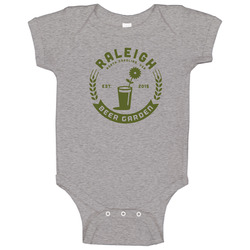 Raleigh Beer Garden North Carolina Cool Brewery Alcohol Logo Onesie Baby One Piece Raleigh Beer Garden North Carolina Cool Brewery Alcohol Logo Onesie Baby One Piece