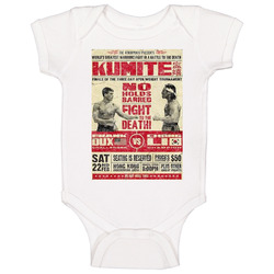 Kumite Retro Fight Poster Frank Dux Chong Onesie Baby One Piece Kumite Retro Fight Poster Frank Dux Chong Onesie Baby One Piece