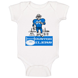 Houston Oilers 1960 Champions Football Onesie Baby One Piece Houston Oilers 1960 Champions Football Onesie Baby One Piece