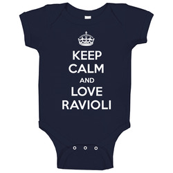 Keep Calm And Love Ravioli Parody Onesie Baby One Piece Keep Calm And Love Ravioli Parody Onesie Baby One Piece