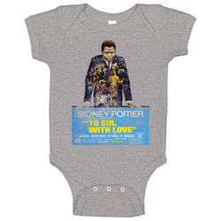To Sir With Love 60s Teen Movie Worn Look Vintage Unisex Onesie Baby One Piece To Sir With Love 60s Teen Movie Worn Look Vintage Unisex Onesie Baby One Piece