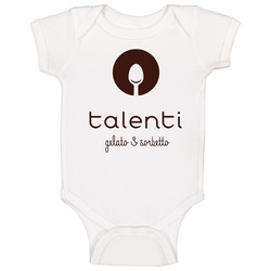 Talenti Gelato And Sorbetto Ice Cream Logo Onesie Baby One Piece Talenti Gelato And Sorbetto Ice Cream Logo Onesie Baby One Piece