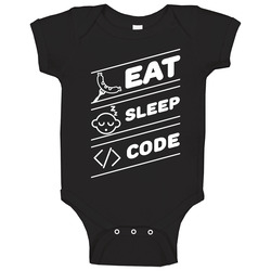 Eat Sleep Code Funny Computer Science Programming Coding Onesie Baby One Piece Eat Sleep Code Funny Computer Science Programming Coding Onesie Baby One Piece