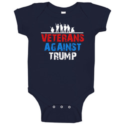 Veterans Against Donald Trump Anti Support President Trending Haters Onesie Baby One Piece Veterans Against Donald Trump Anti Support President Trending Haters Onesie Baby One Piece
