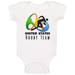 United States Rugby Team Rio 2016 Olympic Event Logo Onesie Baby One Piece United States Rugby Team Rio 2016 Olympic Event Logo Onesie Baby One Piece