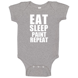 Eat Sleep Paint Repeat House Painter Occupation Onesie Baby One Piece Eat Sleep Paint Repeat House Painter Occupation Onesie Baby One Piece