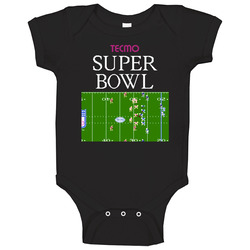 Tecmo Super Bowl 1991 Best Video Games Of All Time Onesie Baby One Piece Tecmo Super Bowl 1991 Best Video Games Of All Time Onesie Baby One Piece