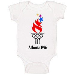 Atlanta 1996 Summer Olympics 100 Years Onesie Baby One Piece Atlanta 1996 Summer Olympics 100 Years Onesie Baby One Piece