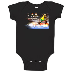 Usain Bolt 100 Metre World Record Onesie Baby One Piece Usain Bolt 100 Metre World Record Onesie Baby One Piece