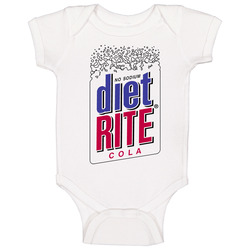Diet Rite No Sodium Cola Onesie Baby One Piece Diet Rite No Sodium Cola Onesie Baby One Piece