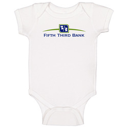 Fifth Third Bancorp Nasdaq Company Logo Employee Fan Onesie Baby One Piece Fifth Third Bancorp Nasdaq Company Logo Employee Fan Onesie Baby One Piece