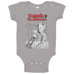 Dennis The Menace Retro 50s Tv Show Poster Vintage Unisex Onesie Baby One Piece Dennis The Menace Retro 50s Tv Show Poster Vintage Unisex Onesie Baby One Piece