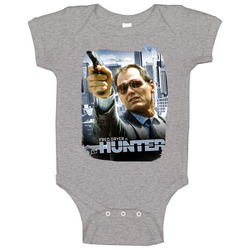 Hunter 80s Tv Series Show Worn Look Vintage Unisex Onesie Baby One Piece Hunter 80s Tv Series Show Worn Look Vintage Unisex Onesie Baby One Piece