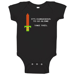 It's Dangerous To Go Alone Zelda Sword Onesie Baby One Piece It's Dangerous To Go Alone Zelda Sword Onesie Baby One Piece