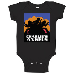 Charlie's Angels Retro Movie Fan Onesie Baby One Piece Charlie's Angels Retro Movie Fan Onesie Baby One Piece