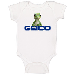 Geico Gecko Mascot Onesie Baby One Piece Geico Gecko Mascot Onesie Baby One Piece