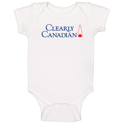 Clearly Canadian Popular Discontinued Drink Onesie Baby One Piece Clearly Canadian Popular Discontinued Drink Onesie Baby One Piece