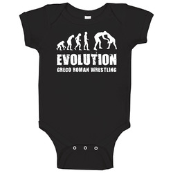 Evolution Greco Roman Wrestling Onesie Baby One Piece Evolution Greco Roman Wrestling Onesie Baby One Piece