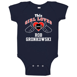 This Girl Loves Rob Gronkowski New England Football Player Sports Fan Heart Onesie Baby One Piece This Girl Loves Rob Gronkowski New England Football Player Sports Fan Heart Onesie Baby One Piece