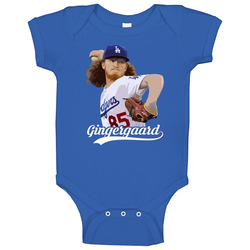Dustin May Gingergaard La Baseball Fan Onesie Baby One Piece Dustin May Gingergaard La Baseball Fan Onesie Baby One Piece