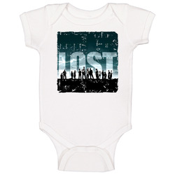 Lost Tv Series Poster Distressed Onesie Baby One Piece Lost Tv Series Poster Distressed Onesie Baby One Piece