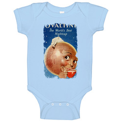 Ovaltine Worlds Best Night Cap Retro Drink Onesie Baby One Piece Ovaltine Worlds Best Night Cap Retro Drink Onesie Baby One Piece