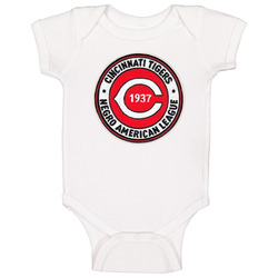 Cincinnati Tigers Negro Southern League Colored League Baseball Logo Onesie Baby One Piece Cincinnati Tigers Negro Southern League Colored League Baseball Logo Onesie Baby One Piece