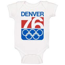 Denver Olympics 1976 Onesie Baby One Piece Denver Olympics 1976 Onesie Baby One Piece