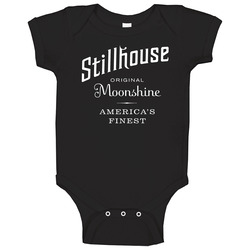 Stillhouse Original Moonshine Label Logo Booze Drinking Onesie Baby One Piece Stillhouse Original Moonshine Label Logo Booze Drinking Onesie Baby One Piece