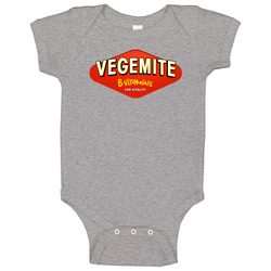 Vegemite B Vitamins For Vitality Australian Favorite Spread Tennis Sponsor Onesie Baby One Piece Vegemite B Vitamins For Vitality Australian Favorite Spread Tennis Sponsor Onesie Baby One Piece