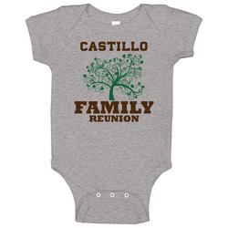 Family Tree Castillo Reunion Last Name Surname Onesie Baby One Piece Family Tree Castillo Reunion Last Name Surname Onesie Baby One Piece
