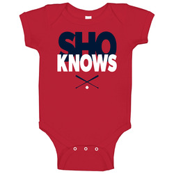 Sho Knows Baseball Los Angeles Shohei Ohtani Onesie Baby One Piece Sho Knows Baseball Los Angeles Shohei Ohtani Onesie Baby One Piece