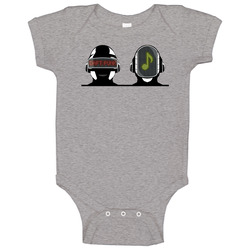 Daft Punk Heads On Line Music Onesie Baby One Piece Daft Punk Heads On Line Music Onesie Baby One Piece