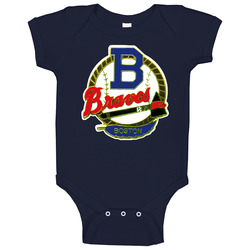 Boston Braves Baseball Retro Onesie Baby One Piece Boston Braves Baseball Retro Onesie Baby One Piece