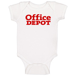 Office Depot Inc Nasdaq Company Logo Employee Fan Onesie Baby One Piece Office Depot Inc Nasdaq Company Logo Employee Fan Onesie Baby One Piece