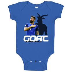 Olivier Giroud France Soccer Goat Baby One Piece Olivier Giroud France Soccer Goat Baby One Piece