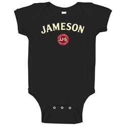 Jameson Irish Whiskey Booze Alcohol Label Drinking Party Baby One Piece Jameson Irish Whiskey Booze Alcohol Label Drinking Party Baby One Piece