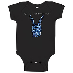 The Rabbit Donnie Darko Stupid Man Suit Baby One Piece The Rabbit Donnie Darko Stupid Man Suit Baby One Piece