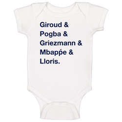 France Giroud Pogba Griezmann Mbappe Lloris World Cup Player Fan Baby One Piece France Giroud Pogba Griezmann Mbappe Lloris World Cup Player Fan Baby One Piece
