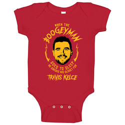 Boogeyman Checks For Travis Kelce Kansas City Football Baby One Piece Boogeyman Checks For Travis Kelce Kansas City Football Baby One Piece