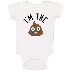 I'm The Shit Funny Poop Emoji Baby One Piece I'm The Shit Funny Poop Emoji Baby One Piece
