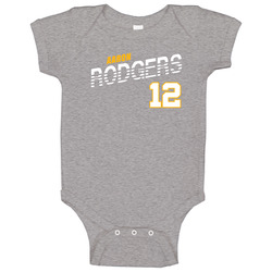 Aaron Rodgers 12 Favorite Player Green Bay Football Fan Baby One Piece Aaron Rodgers 12 Favorite Player Green Bay Football Fan Baby One Piece