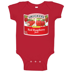 Smuckers Seedless Red Raspberry Jam Cool Halloween Costume Baby One Piece Smuckers Seedless Red Raspberry Jam Cool Halloween Costume Baby One Piece