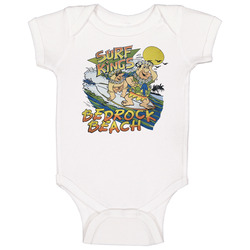 Flinstones Surf Kings Bedrock Beach Vintage Baby One Piece Flinstones Surf Kings Bedrock Beach Vintage Baby One Piece