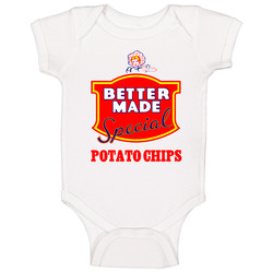 Better Made Potato Chips Most Popular Potato Chip Brand Snack Food Lovers Baby One Piece Better Made Potato Chips Most Popular Potato Chip Brand Snack Food Lovers Baby One Piece