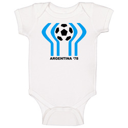Argentina 1978 World Cup Soccer Baby One Piece Argentina 1978 World Cup Soccer Baby One Piece