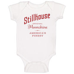 Stillhouse Original Moonshine Label Logo Baby One Piece Stillhouse Original Moonshine Label Logo Baby One Piece